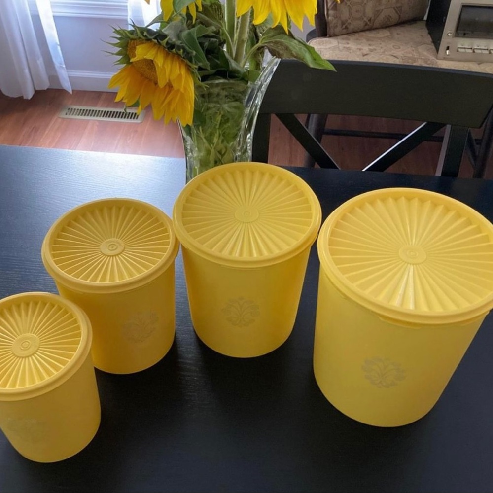 Vintage Corningware canister set